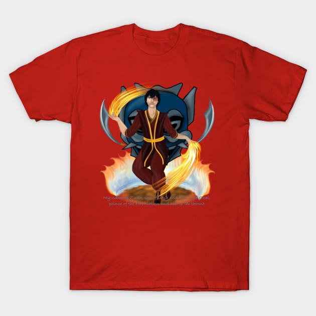 Zuko T-Shirt by KataMartArt